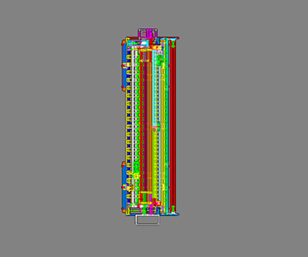 TIW Engineered Part - High speed rollup for 16’ LG. Goods, 3D—Top view, wireframe