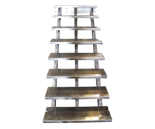 Forming - Stairs with formed steps using ⅛ in. 5052-H32 aluminum sheet