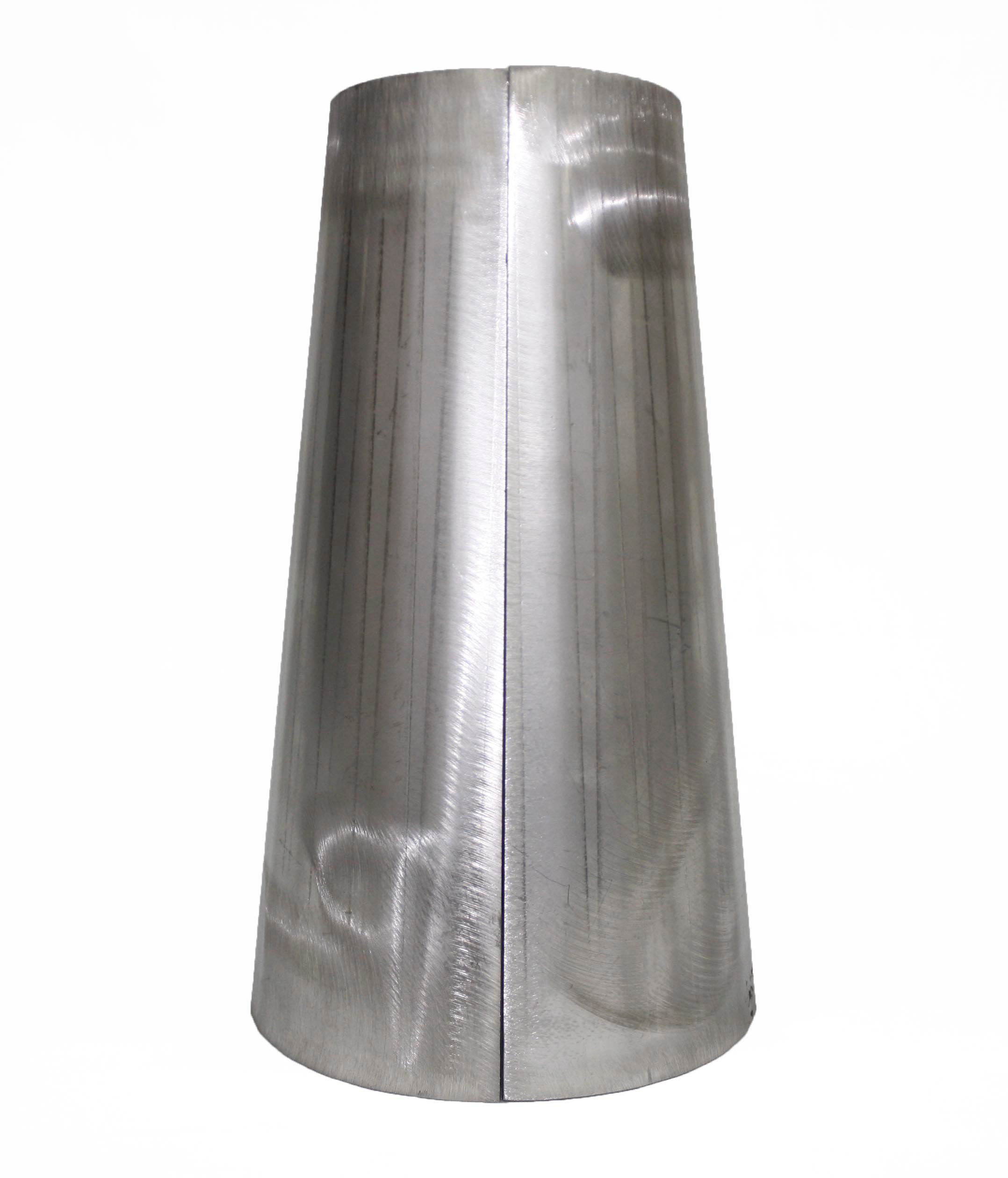 Stainless Steel - 11 GA. 2 piece cone bump formed